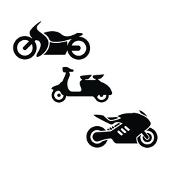 bike icon silhouette vector