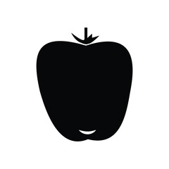 Apple delicious fruit icon vector