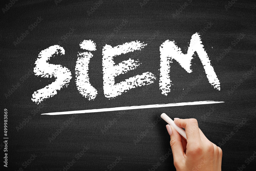 Poster siem - security information and event management supports threat detection, compliance and security 