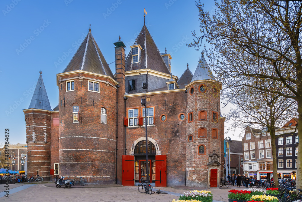 Wall mural Waag, Amsterdam, Netherlands