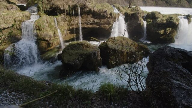 timelapse of Traunfall cascades in Upper Austria