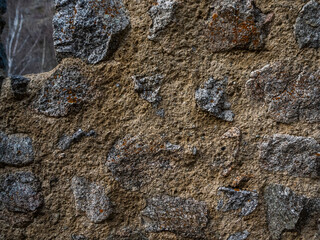 imagen textura pared de piedra de distintos tamaños y colores