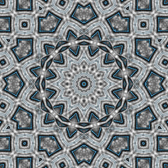 3d effect - abstract polygonal mandala style pattern