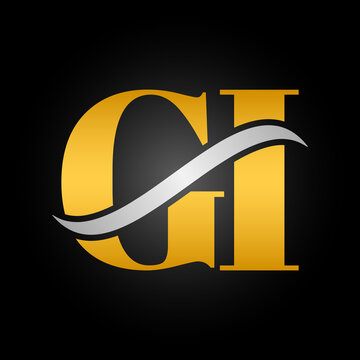 Initial GI letter Logo Design vector Template. Abstract Letter GI logo Design.