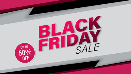 Black Friday sale banner template design