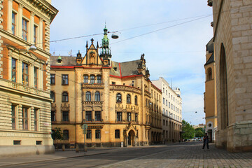 Architecture of Old Town in Brno, Czech Republic	
