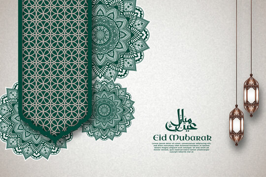 Luxury islamic background with mandala Royalty Free Vector