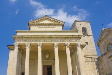 Basilica (Basilica di San Marino) in Old Town of San Marino	
