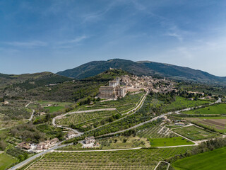 Panorama di Assisi, Perugia, Umbria - obrazy, fototapety, plakaty