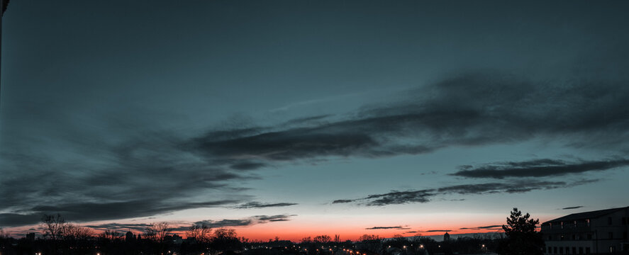 Time Lapse Of Clouds Over The City