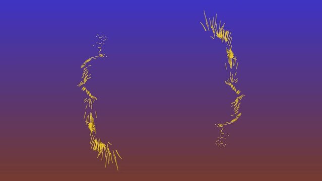 Trape Code Background Moving Shape Consisting of Solid Mint
