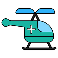 Perfect design icon of air ambulance