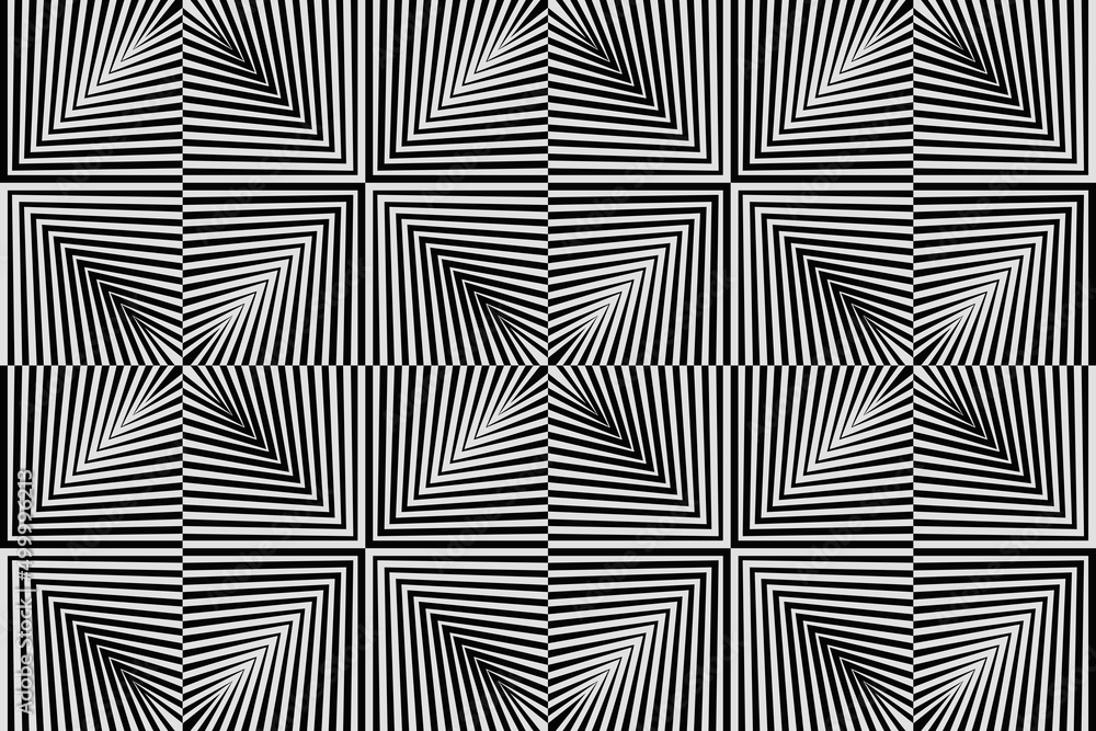 Poster abstract monochrome vector graphics with digital transition effect inspired by brutalist style