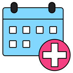 Obraz premium A unique design icon of doctor appointment