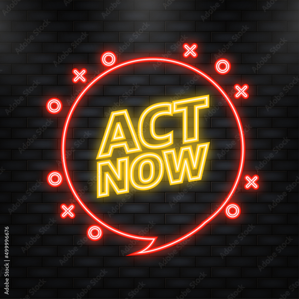 Poster neon icon. red button on white backdrop. call business icon. vector web button. vector illustration