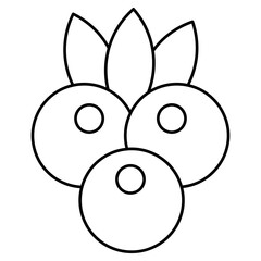 Trendy vector design of berries
