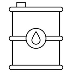 Fototapeta premium Editable design icon of oil drum