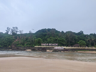 Baga beach. One of the most happening beaches in North Goa, India