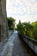 Fototapeta premium View of the little town of Serra san Quirico