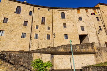 View of the little town of Serra san Quirico