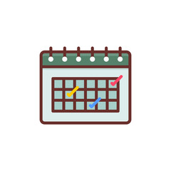 Schedule icon in vector. Logotype