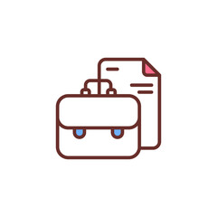 Portfolio icon in vector. Logotype