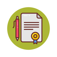 Agreement icon in vector. Logotype