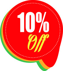 10% off discount promotion sale for your unique selling poster, banner, discount, ads
