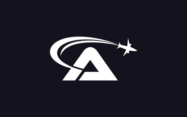 Aviation and airlines logo, Tour and travel agency symbol design vector