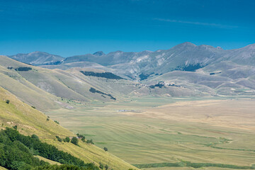 Plateau of Castelluccio di Norcia, Umbria Central Italy