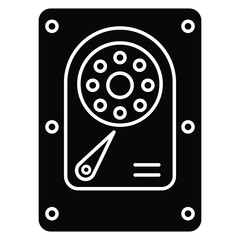 Hard disk Vector icon which is suitable for commercial work

