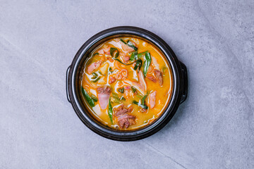 Sundaegukbap, Korean Blood Sausage and Rice Soup