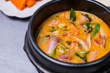 Sundaegukbap, Korean Blood Sausage and Rice Soup