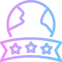 earth day gradient icon