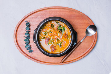 Sundaegukbap, Korean Blood Sausage and Rice Soup