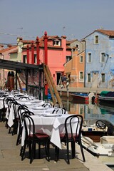 Italy, Veneto, Venice: Beautiful view of Burano Island.