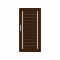 Modern doors front entrance doors house vector