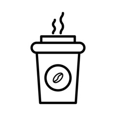 cup coffee new icon vector simple