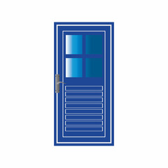 Modern doors front entrance doors house vector