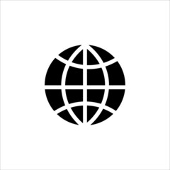 planet earth icon vector illustration symbol