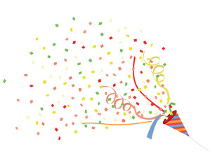 おめでたい はじけ飛ぶパーティクラッカー