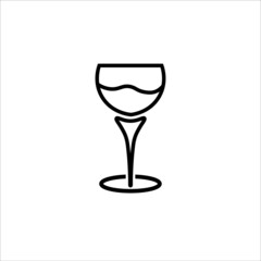 wine glass icon vector illustration symbol