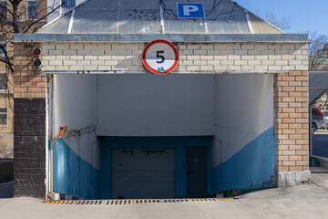  entrance to the old underground parking
