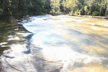 Huai Luang Waterfall,Deep forest Waterfall in Thailand.