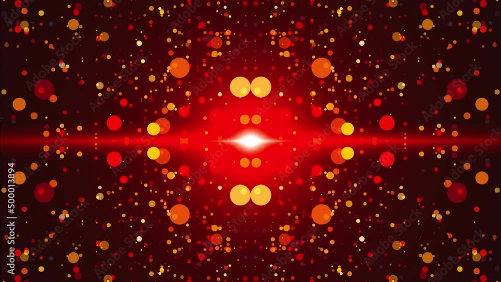 Poster digital backcircles in black space - modern abstraction, computer generated background, 3d rendering