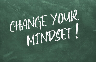 change your mindset on blackboard background