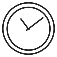 Clock icon. Round face with arrows. Time symbol