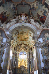 Fototapeta na wymiar Altar de Santuário do Bom Jesus de Matozinhos