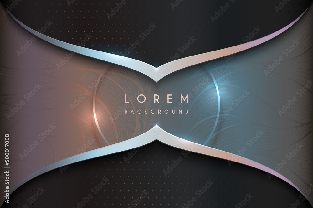 Canvas Prints abstract elegance background with chrome lines