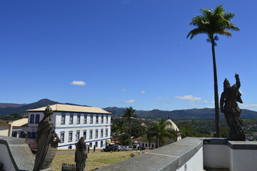 Obras de Aleijadinho com vista para Congonhas do Campo